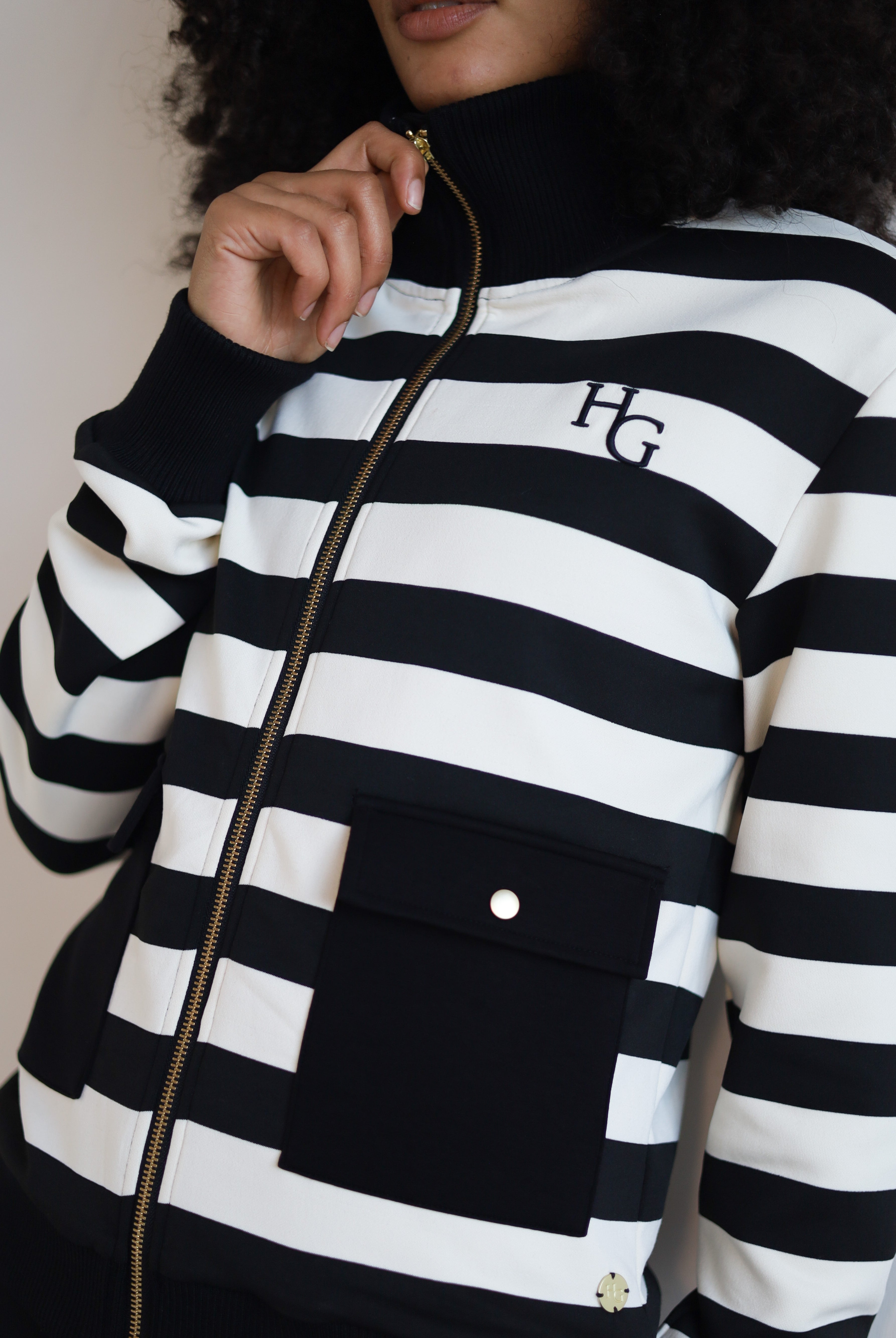 Black and white stripe cardigan from house of gravity