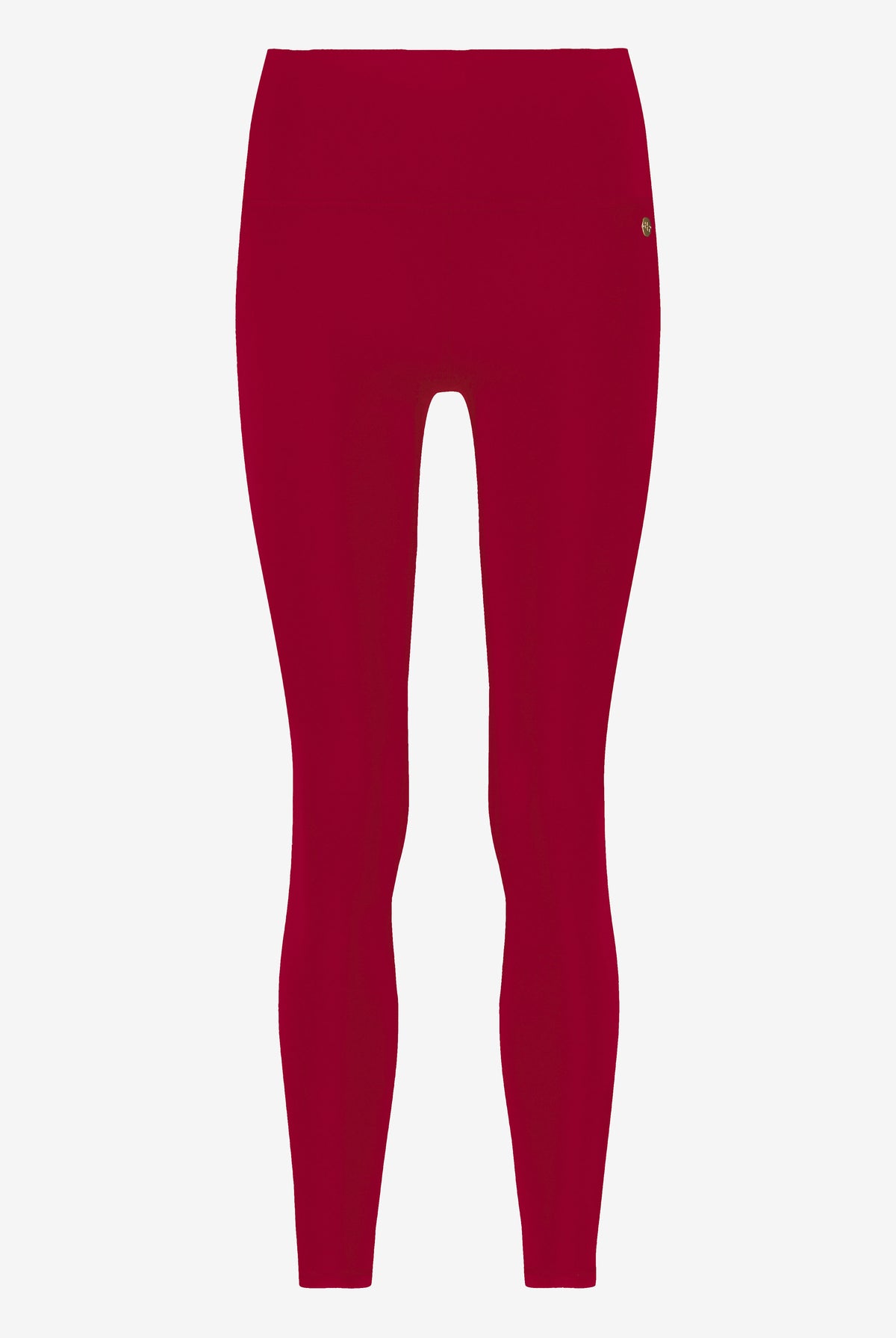 Red leggings on a white background