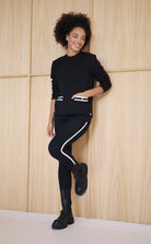 Black signature sweater with pockets from house of gravity