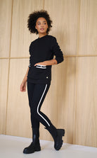 Black signature sweater with pockets from house of gravity