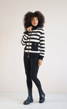 Black and white stripe cardigan from house of gravity