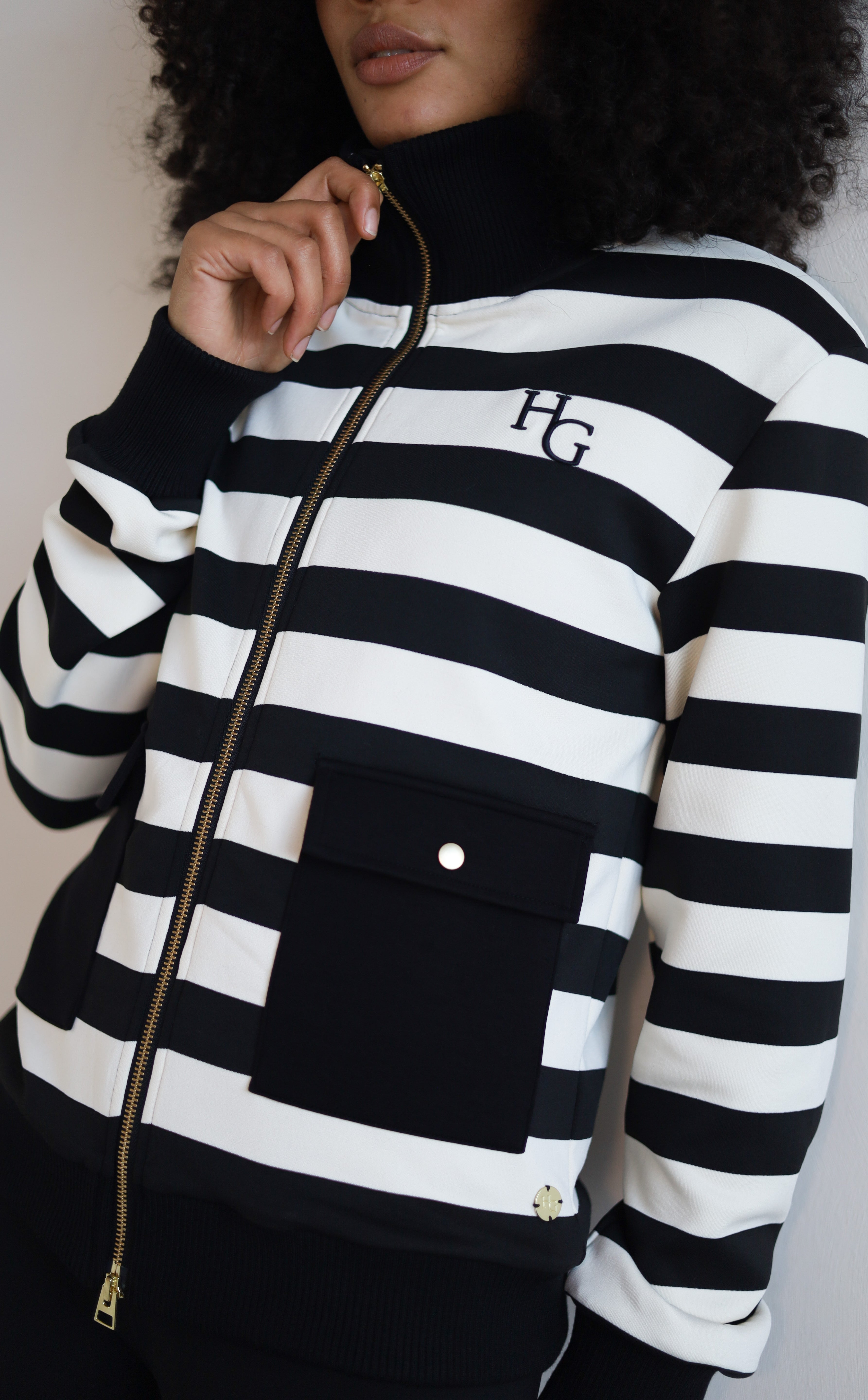 Black and white stripe cardigan from house of gravity