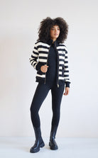 Black and white stripe cardigan from house of gravity