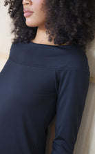 Black off shoulder top from house of gravity