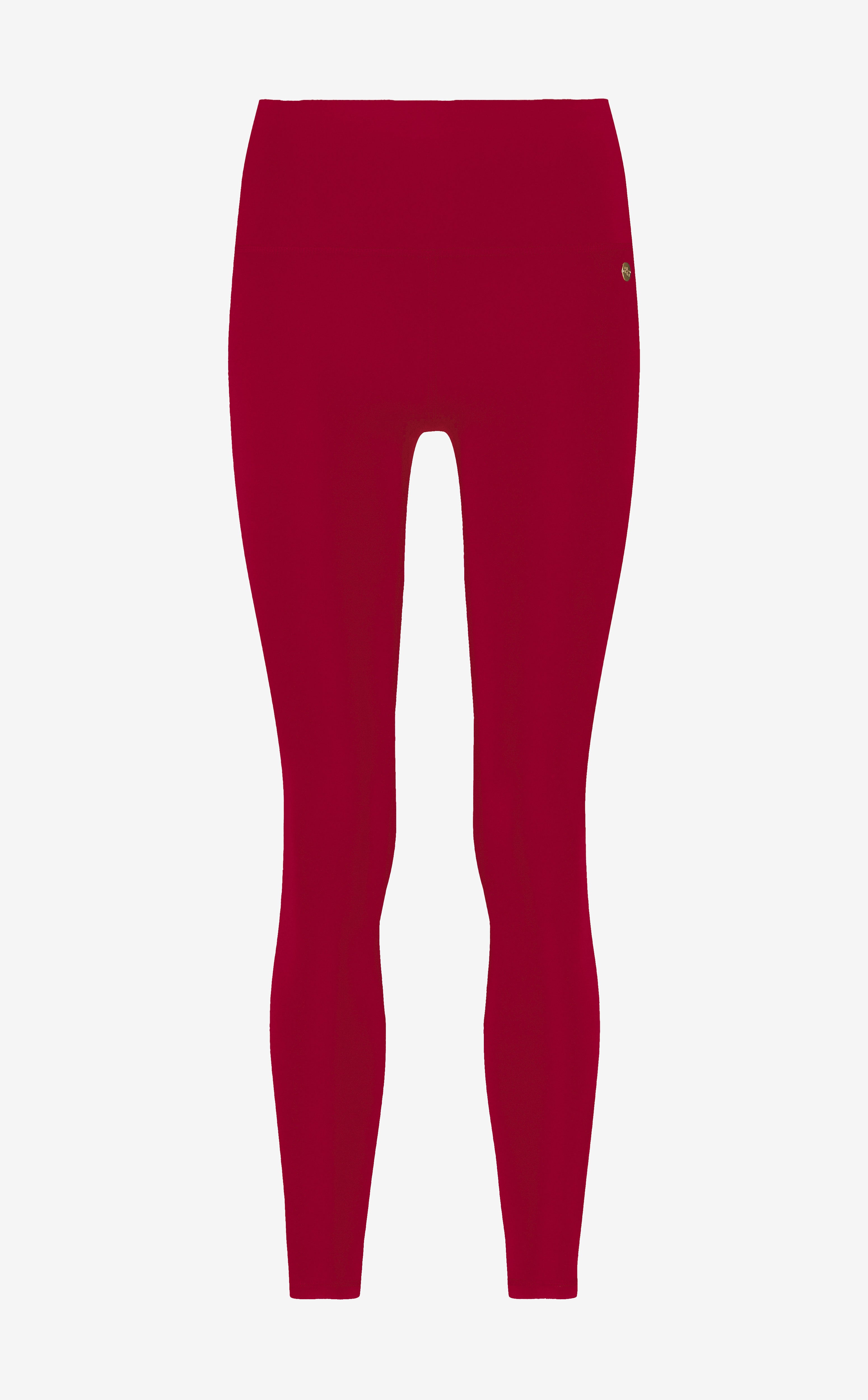 Red leggings on a white background